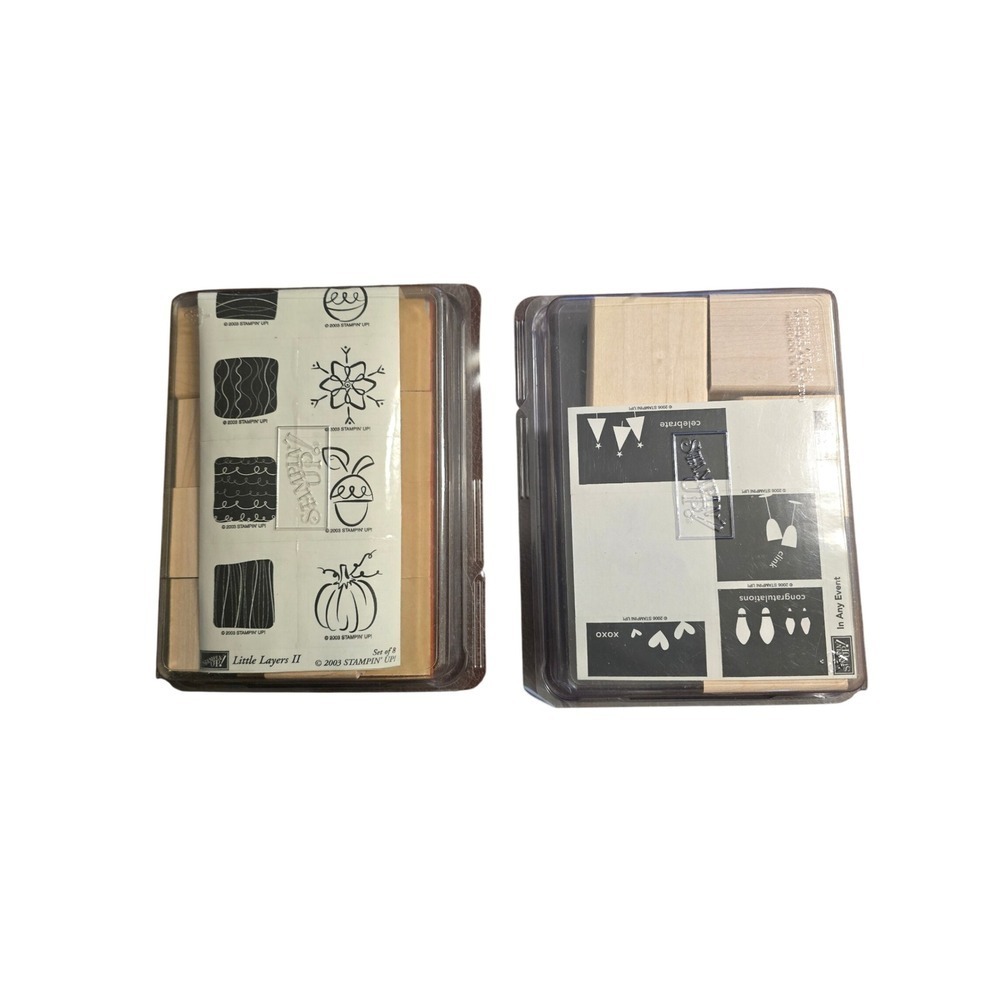 Stampin' Up!‎ Little Layers II & Any Event Rubber Stamp Sets - Crafts
